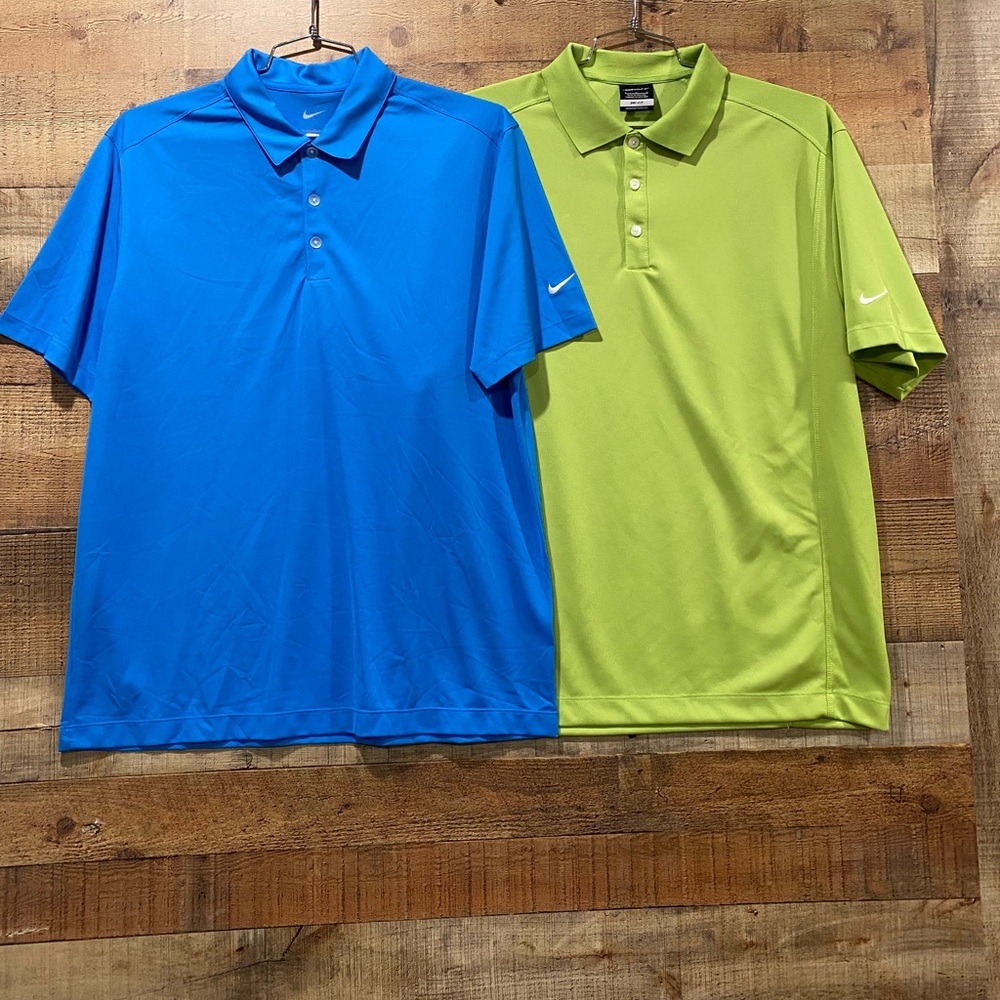 Bundle of Nike Mens Polo Golf Shirts Size Large
